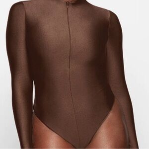 SKIMS DISCO LONG SLEEVE BODYSUIT COCO Size XL